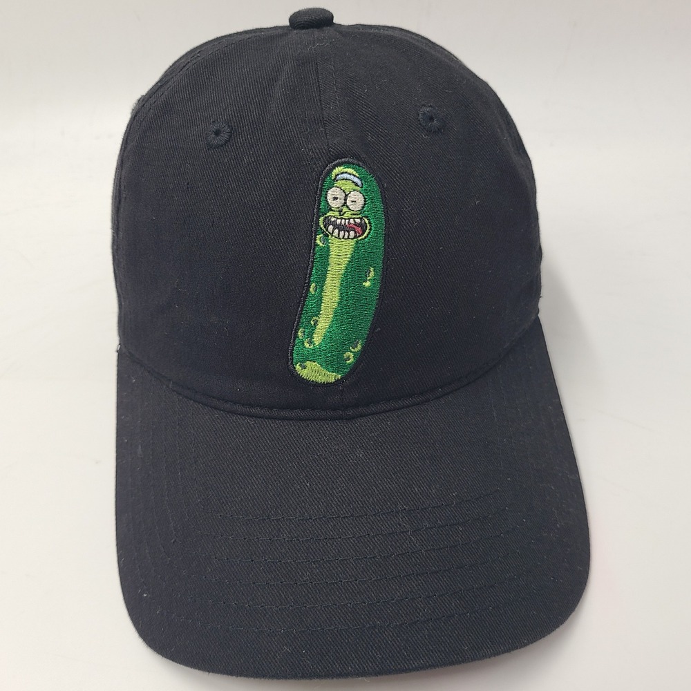 Rick & Morty Hat Strapback Adult Swim Black Green Pickle Rick TV Show Casual Men